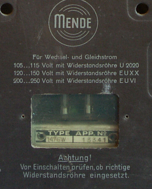   ������������ �������� Mende 147GW ����