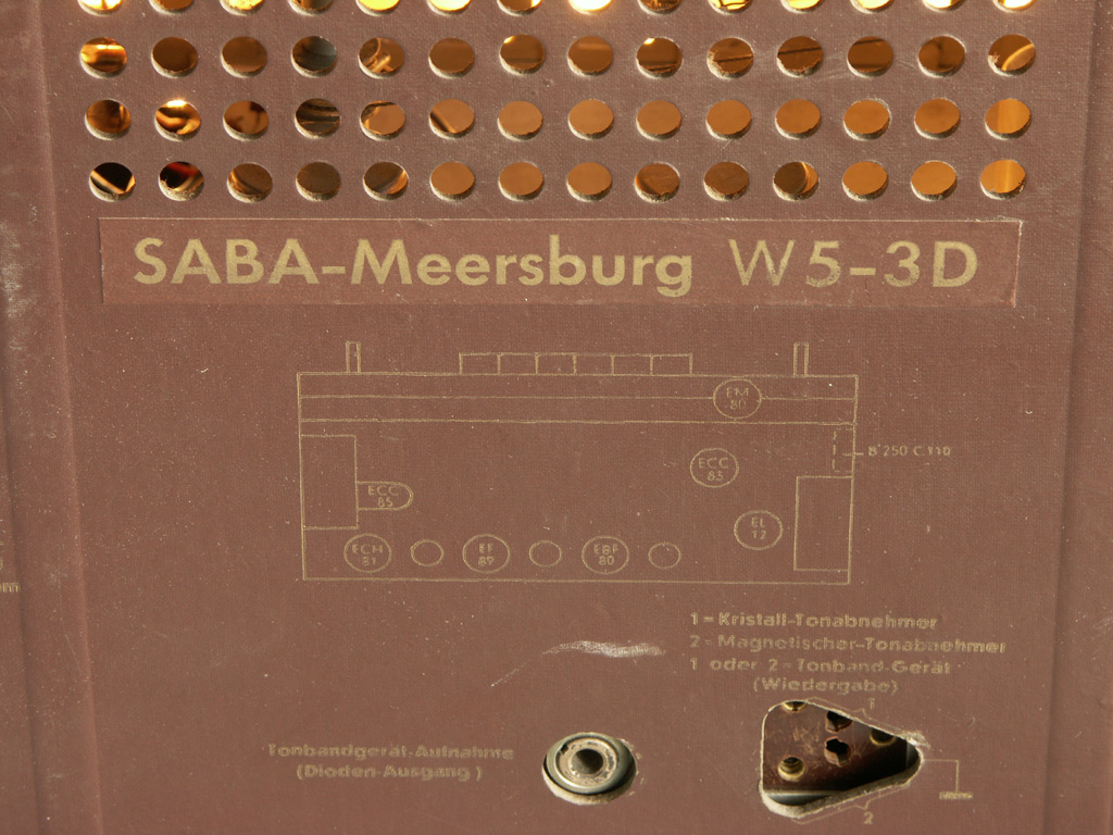 �������� �������������  SABA-Meersburg W5-3D